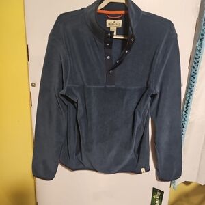 NWT Lake & Trail Men's Size Small 1/4 Snap Pullover Fleece Shirt Sweatshirt